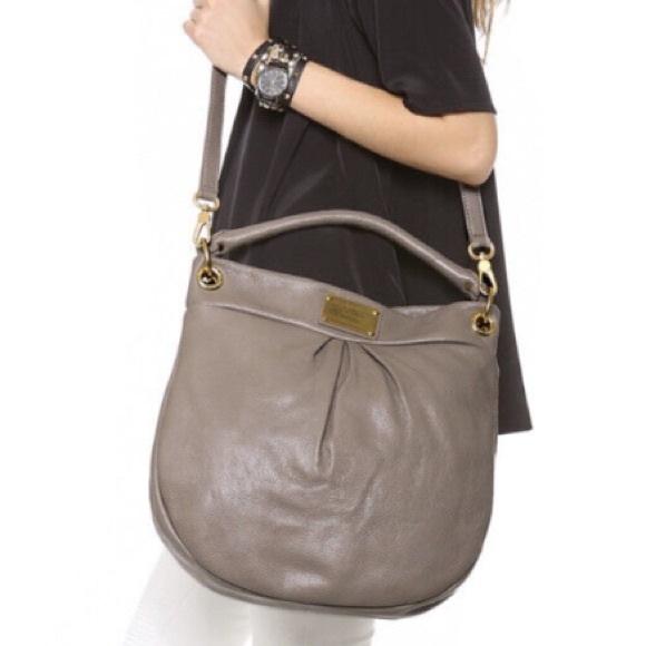 MARC BY MARC JACOBS TAN LEATHER CLASSIC Q HILLIER HOBO - Picture 1 of 8